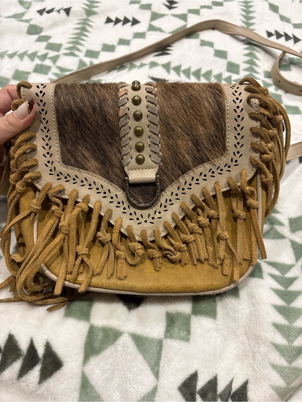 Wrangler purse with fringe